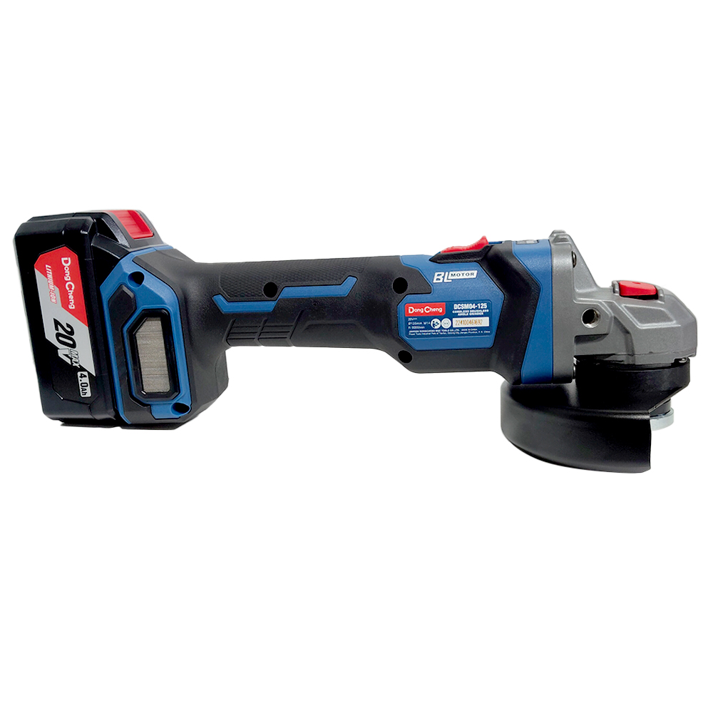 Amoladora Inalámbrica 5" Dongcheng DCSM04-125EM 20V 2Bat x 4Ah Brushless - Imagen 3