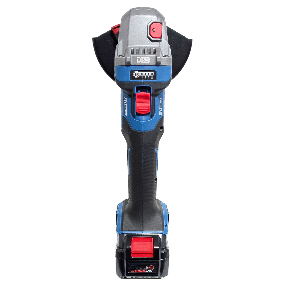 Amoladora Inalámbrica 5" Dongcheng DCSM04-125EM 20V 2Bat x 4Ah Brushless - Imagen 4