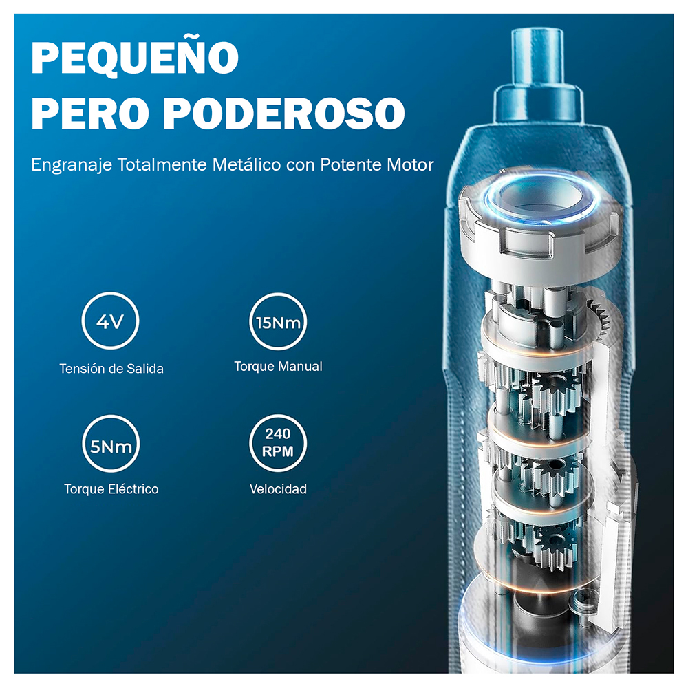 Atornillador Inalambrico 1/4" Dongcheng DCPL04-5E 4V 5Nm 2Ah - Imagen 2