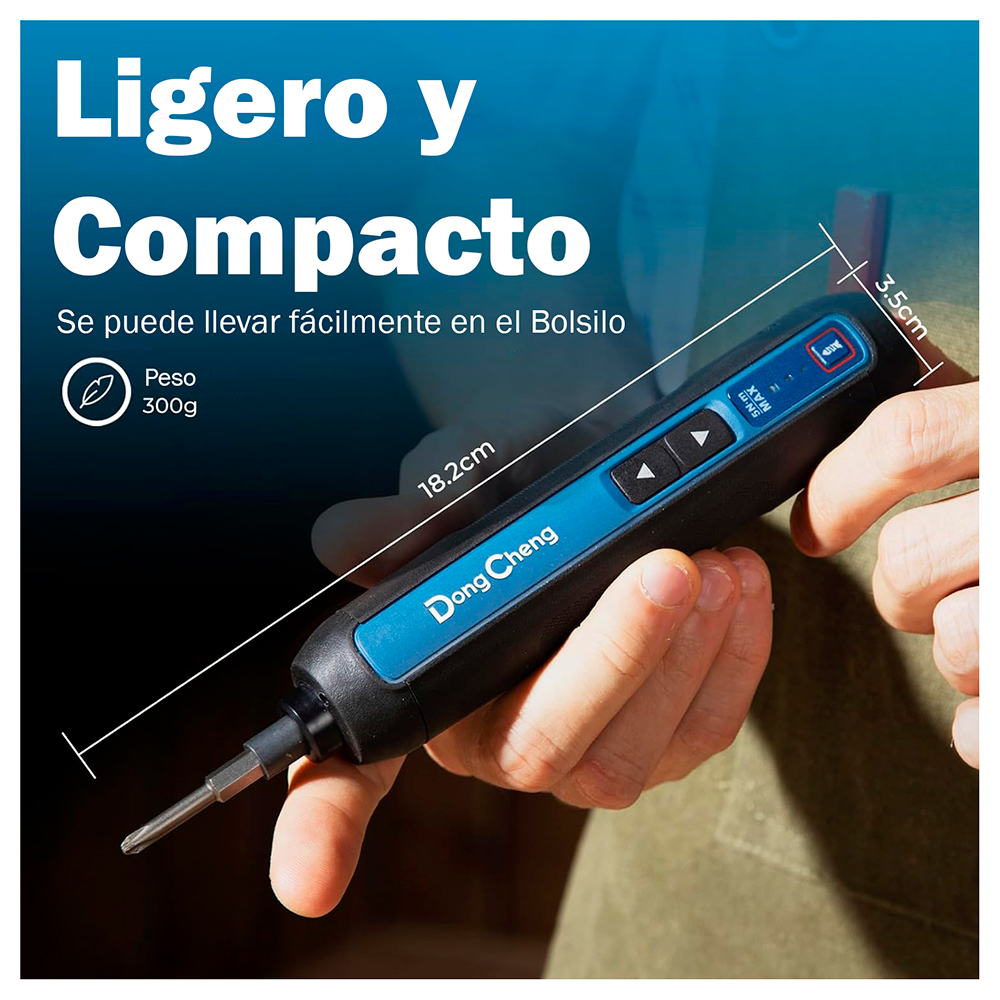 Atornillador Inalambrico 1/4" Dongcheng DCPL04-5E 4V 5Nm 2Ah - Imagen 4