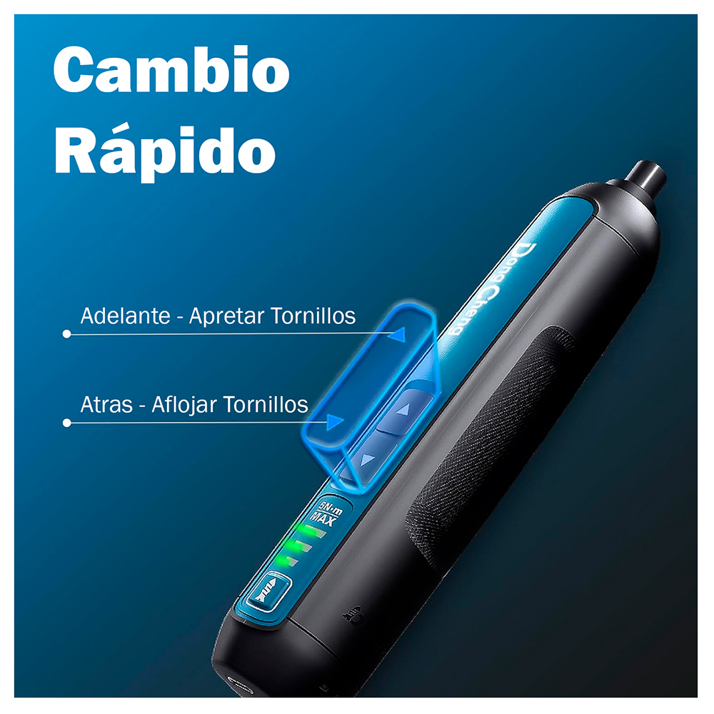 Atornillador Inalambrico 1/4" Dongcheng DCPL04-5E 4V 5Nm 2Ah - Imagen 6