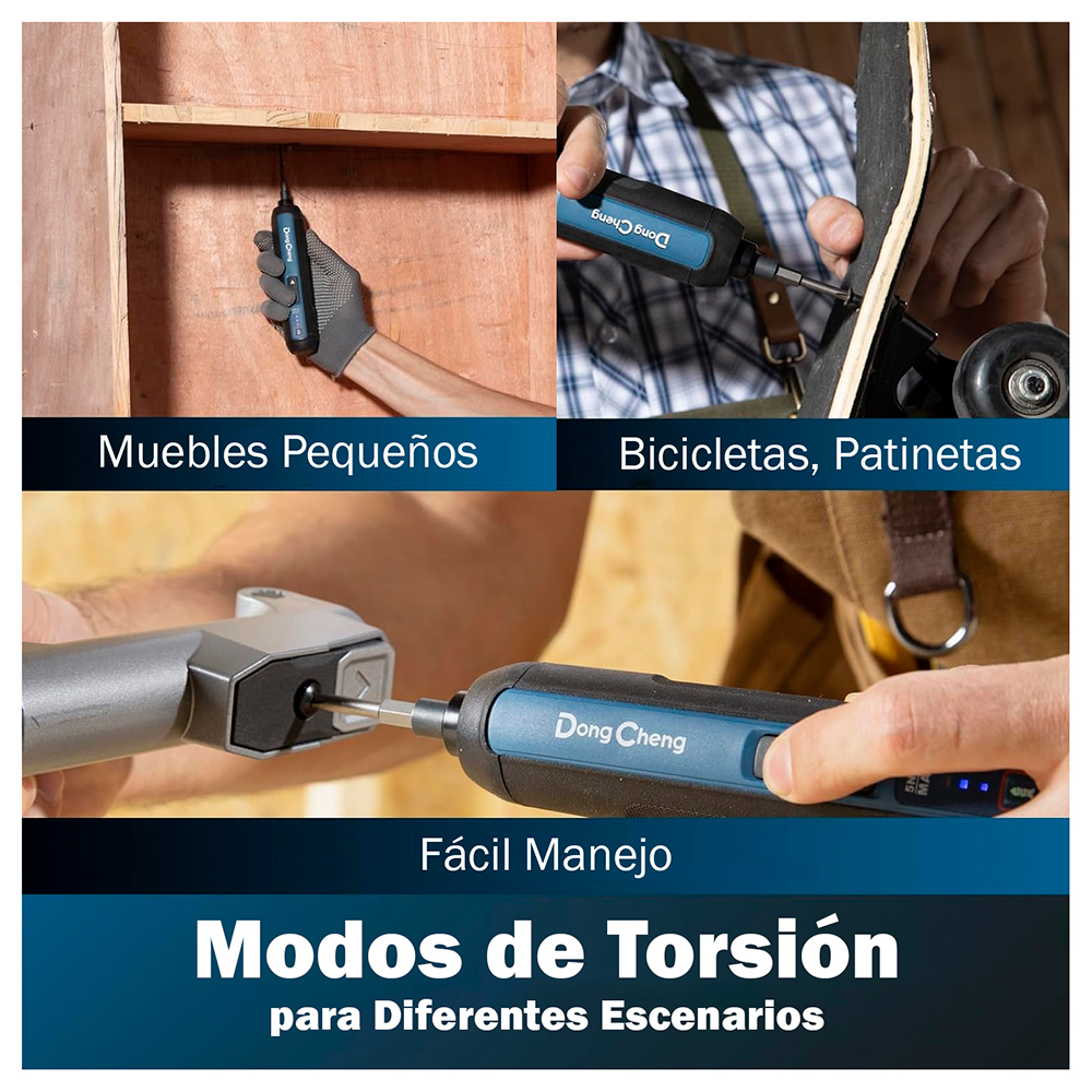 Atornillador Inalambrico 1/4" Dongcheng DCPL04-5E 4V 5Nm 2Ah - Imagen 8