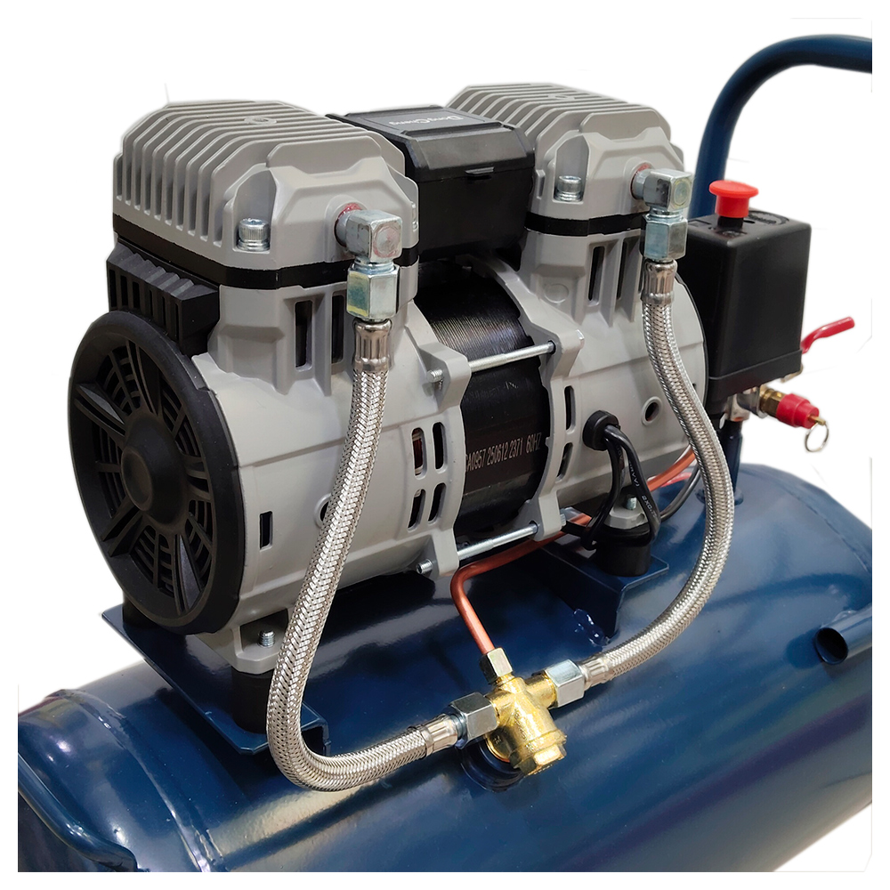 Compresora Silenciosa sin Aceite Industrial Dongcheng DQE1200/30L 30 Litros 1200W - Imagen 3