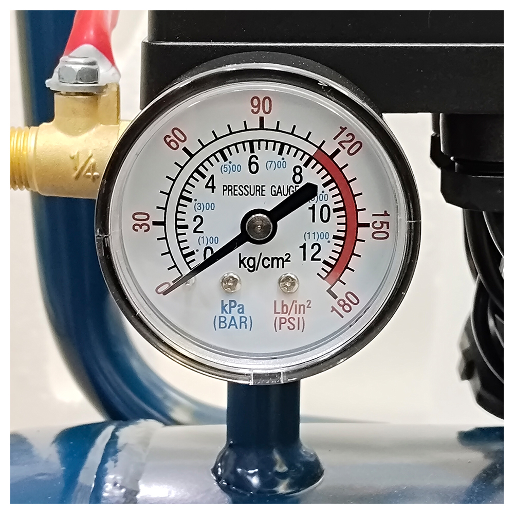 Compresora Silenciosa sin Aceite Industrial Dongcheng DQE1200x2/50L 50 Litros 2400W - Imagen 6