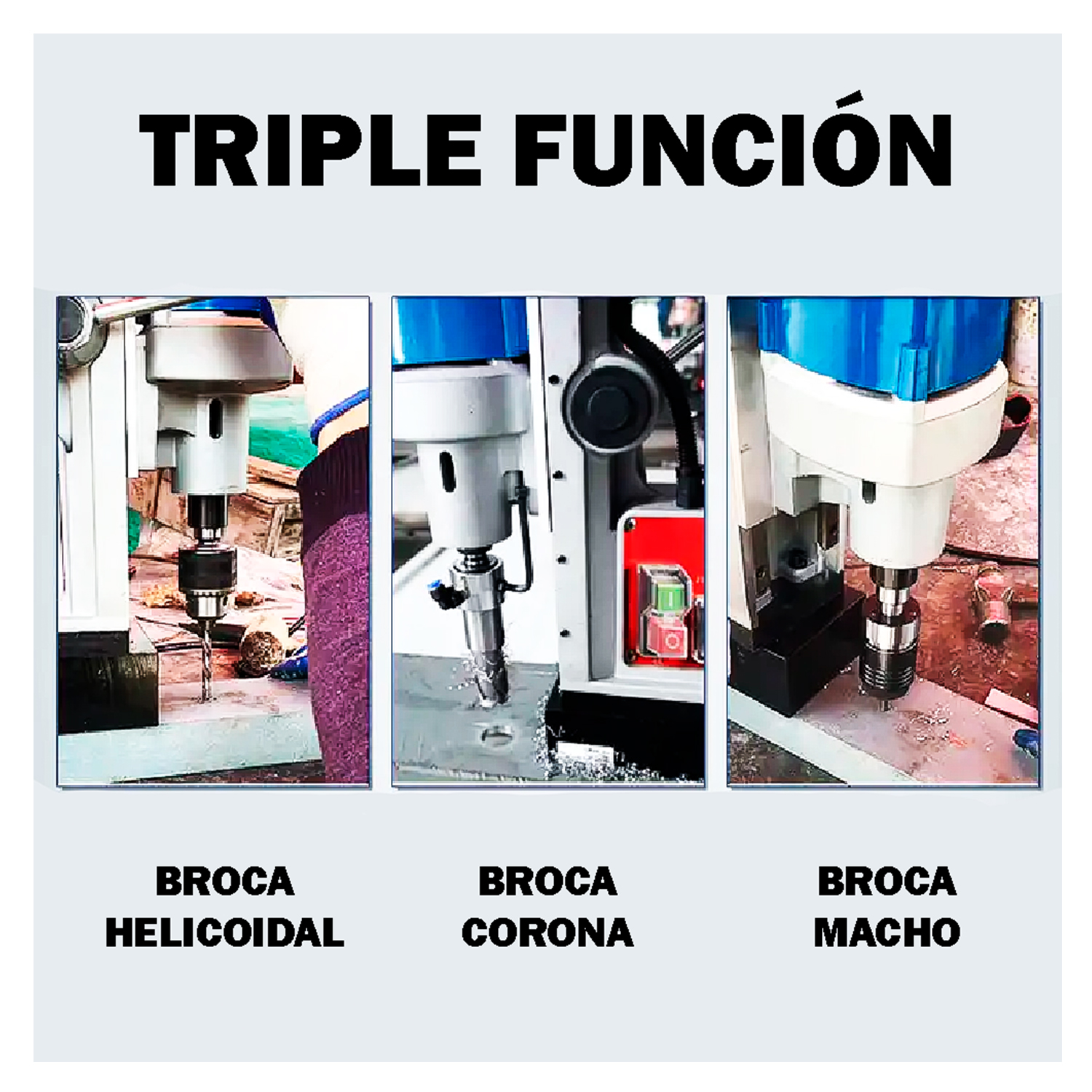 Taladro Magnético Weldon 19mm Dongcheng DJC02-23 1600W 15000N MK3 50mm - Imagen 11