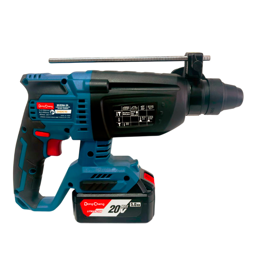 Rotomartillo Inalambrico SDS-Plus Industrial Dongcheng DCZC04-24FK 20V 2.7J 2Bat x 5Ah Brushless - Imagen 2