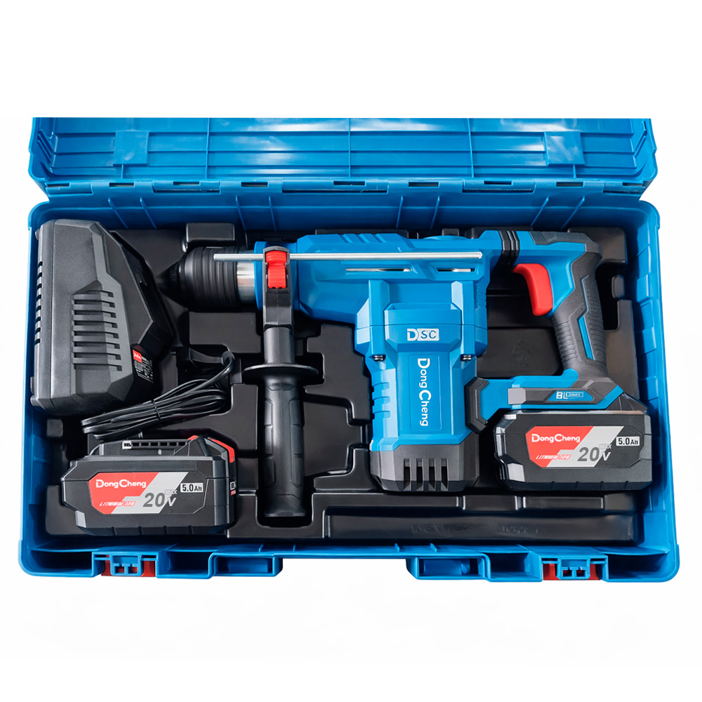 Rotomartillo Inalámbrico Industrial SDS-Plus Dongcheng DCZC02-28FK 20V 3.5J 2Bat x 5Ah Brushless - Imagen 3