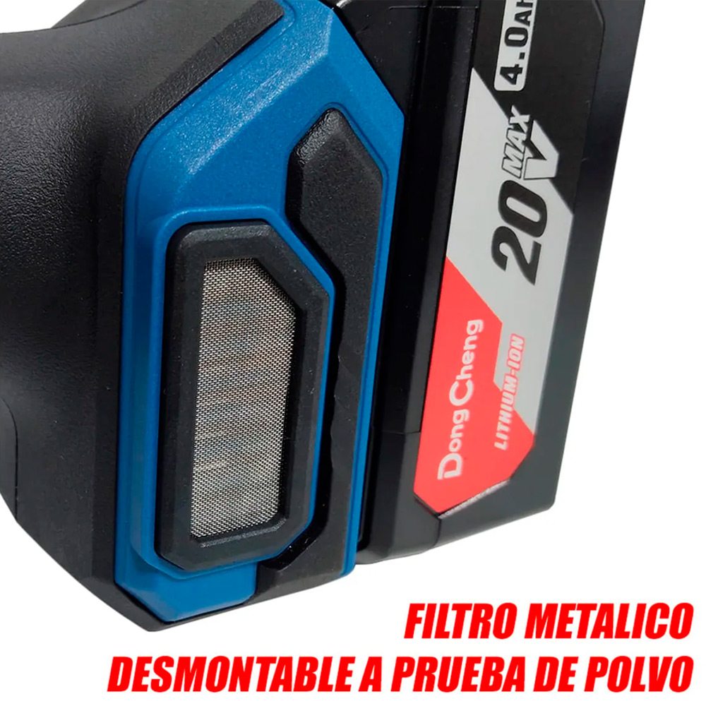 Amoladora Angular Inalámbrica 5" Dongcheng DCSM04-125PFK 20V 2Bat x 5Ah Brushless - Imagen 7