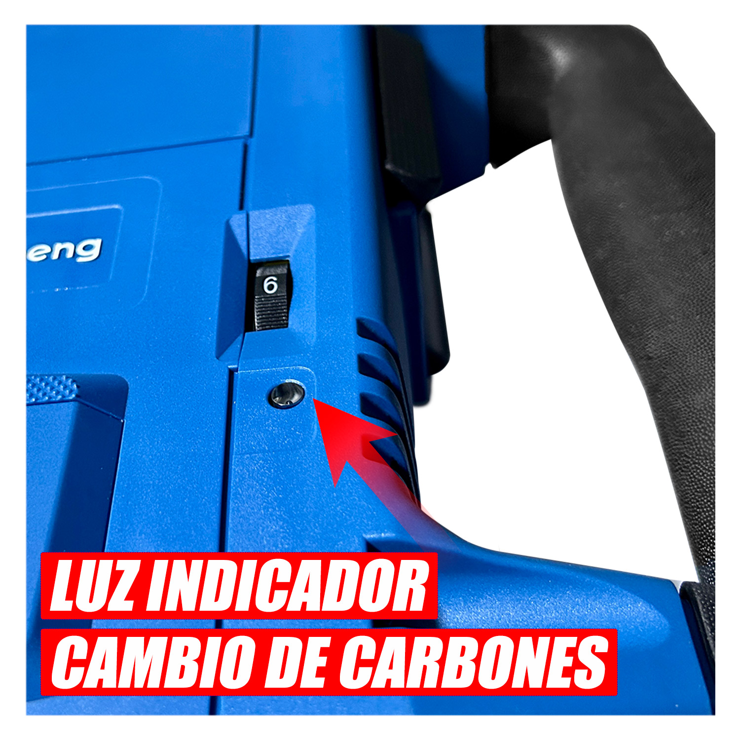 Martillo Demoledor SDS-Max Dongcheng DZG10 1500W 16J 10.8kg - Imagen 4