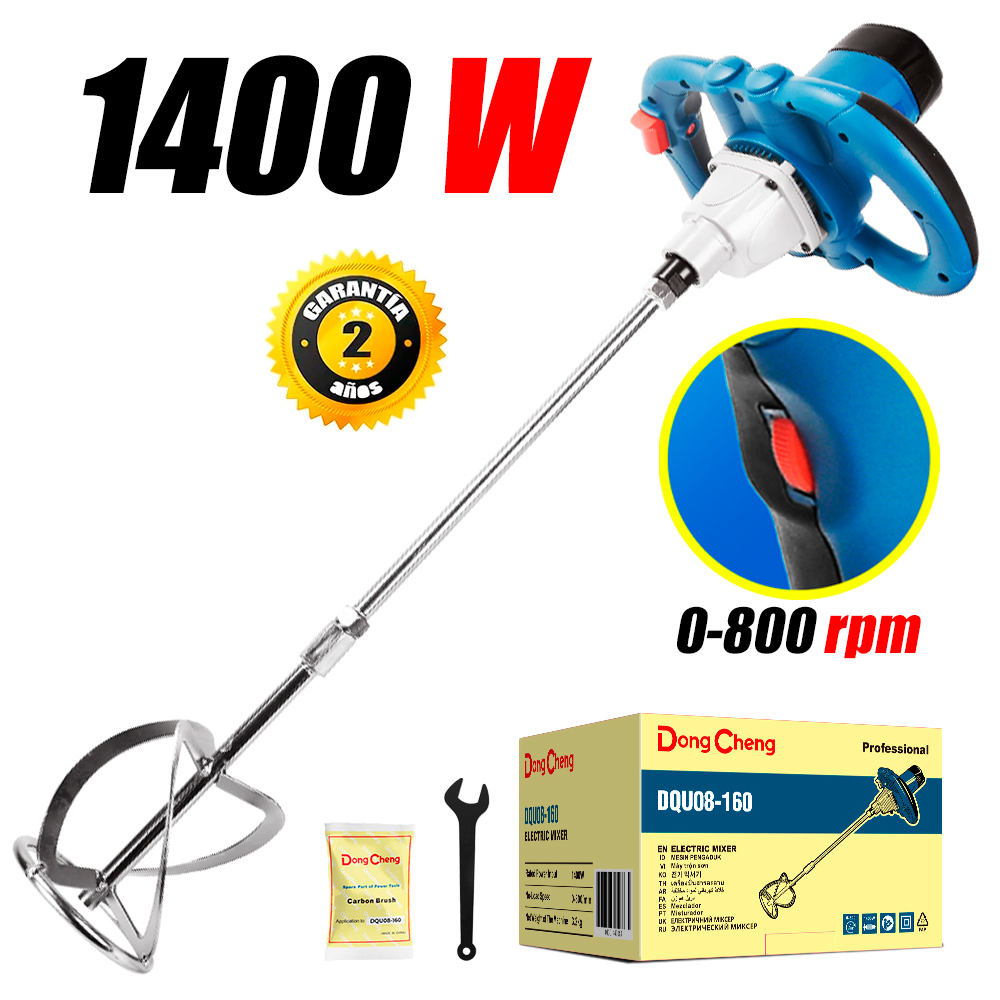 Mezcladora Pegamento Pintura Dongcheng DQU08-160 1400W 0-800rpm