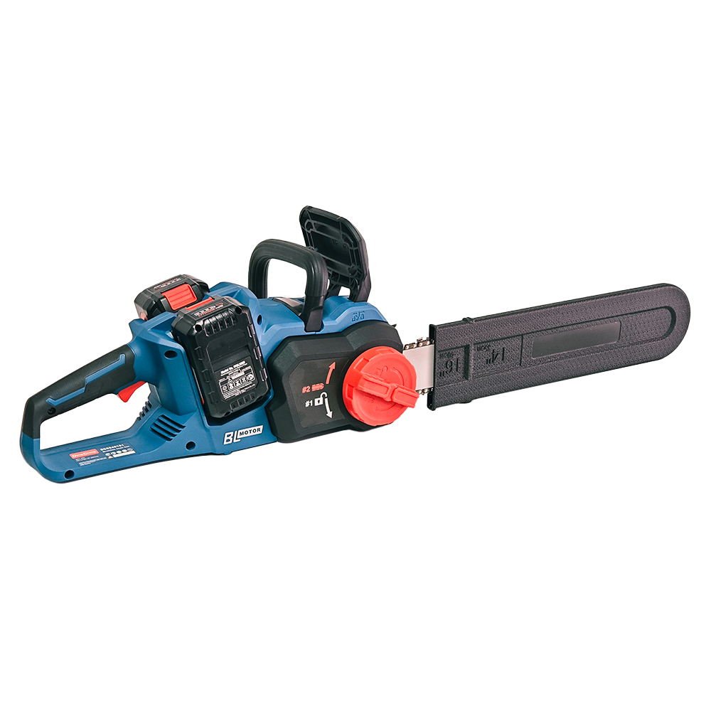 Electrosierra Motosierra Inalambrica Industrial 16" Dongcheng DCCS40161H2S 40V 2Bat x 5Ah Brushless - Imagen 2