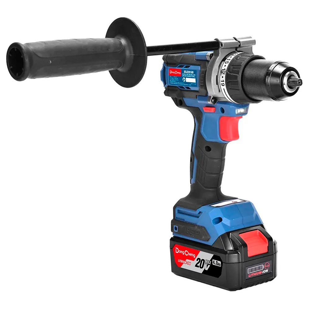 Taladro Atornillador Percutor 1/2" Dongcheng DCJZ20160IEM 20V 160Nm 2Bat x 4Ah Brushless - Imagen 4