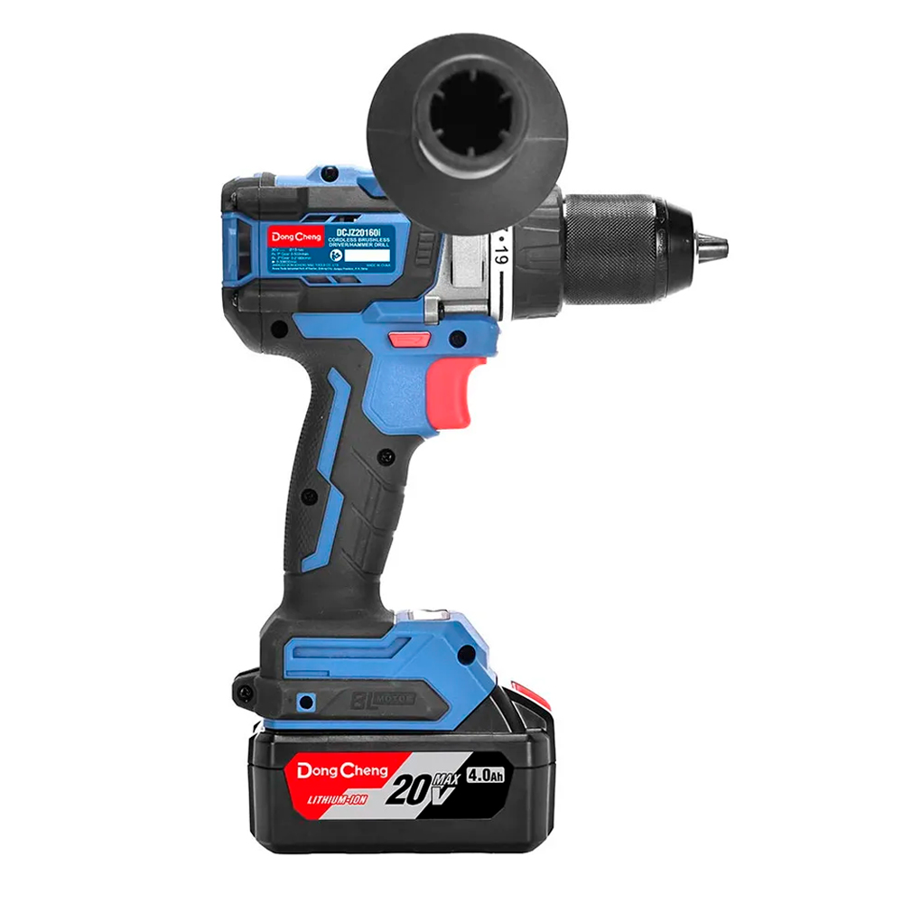Taladro Atornillador Percutor 1/2" Dongcheng DCJZ20160IEM 20V 160Nm 2Bat x 4Ah Brushless - Imagen 5